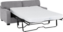 Seconique Eton Sofa Bed Light Grey Fabric Metal Pull Out Sofa Bed With Mattress - thumbnail 5