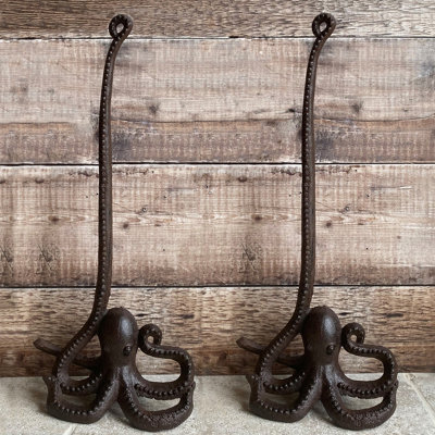 Selections Octopus Loo Roll Holder In Cast Iron (Set Of 2) - image 1