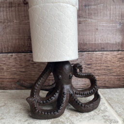 Selections Octopus Loo Roll Holder In Cast Iron (Set Of 2) - thumbnail 6