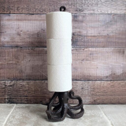 Selections Octopus Loo Roll Holder In Cast Iron (Set Of 2) - thumbnail 5
