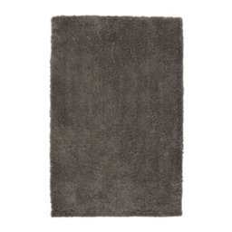 Melrose Super Soft Venus Shaggy Snuggly Plain Charcoal Area Rug 080/150Cm - thumbnail 3