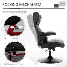 Gaming Chair Swivel Base Lumbar Support Office Chair - thumbnail 3