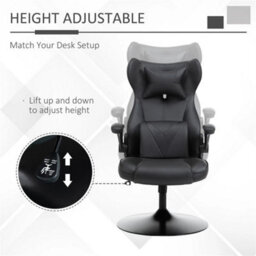 Gaming Chair Swivel Base Lumbar Support Office Chair - thumbnail 4