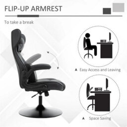 Gaming Chair Swivel Base Lumbar Support Office Chair - thumbnail 5