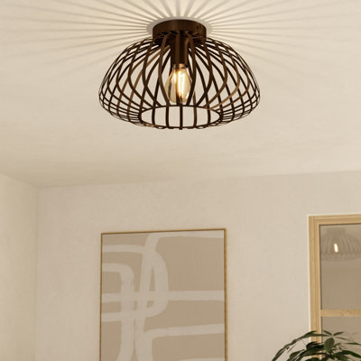 Eglo Espinal Brown Steel Contemporary Ceiling Light - image 1