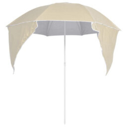Walplus Beach Parasol With Side Walls Sand 215 Cm - thumbnail 4