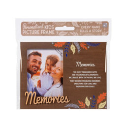 History & Heraldry Child's Picture Frame With Sentimental Caption - Memories - For 8.5 X 11Cm Photo - Over 90 Titles Available - thumbnail 1