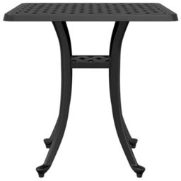 Berkfield Garden Table Black 53X53X53 Cm Cast Aluminium - thumbnail 5