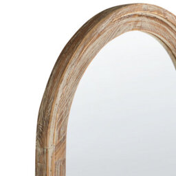 Beliani Wall Mirror Coigny 55 Cm 170 Cm Fir Wood Light Brown - thumbnail 5