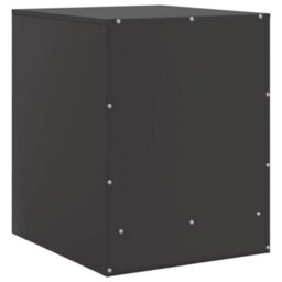 Berkfield Bedside Cabinet Black 34.5X39X44 Cm Steel - thumbnail 9