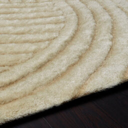 Natural Shaggy Rug, Easy To Clean Rug With 30mm Thickness, Plain Striped Rug For Bedroom, & Dining Room-120Cm X 170Cm - thumbnail 2
