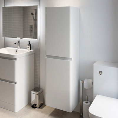 Affine Bathroom Cabinet Cupboard Furniture Tall Storage Unit Tallboy Shelves Soft Close - image 1