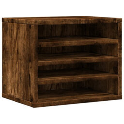 Walplus Desk Organiser Smoked Oak 36X26X29.5 Cm Engineered Wood - thumbnail 2