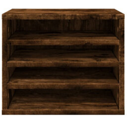 Walplus Desk Organiser Smoked Oak 36X26X29.5 Cm Engineered Wood - thumbnail 4