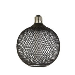 CGC Lighting Cgc Decorative Black Mesh Dimmable Led Bulb 1800K Ultra Warm Round Globe - thumbnail 4