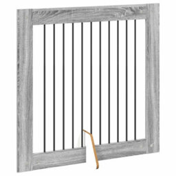 Walplus Dog Gate With Stands 2 Pcs Grey Sonoma 100 X 100 Cm - thumbnail 5