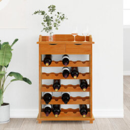 Walplus Wine Rack 90X60X30 Cm Solid Wood Pine - thumbnail 4