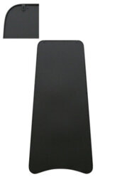 Mirroroutlet The Coartans Black Metal Isoscelles Trapezoid Shape Framed Garden Wall Mirror With Arched Bottom 200Cm X 95Cm - thumbnail 6