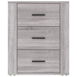 Berkfield Bedside Cabinet Grey Sonoma 50X36X60 Cm Engineered Wood - thumbnail 6