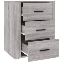 Berkfield Bedside Cabinet Grey Sonoma 50X36X60 Cm Engineered Wood - thumbnail 7
