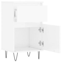 Berkfield Sideboards 2 Pcs High Gloss White 40X35X70 Cm Engineered Wood - thumbnail 7