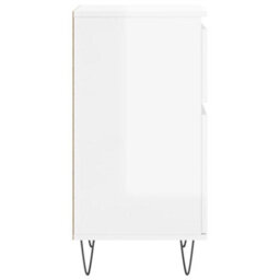 Berkfield Sideboards 2 Pcs High Gloss White 40X35X70 Cm Engineered Wood - thumbnail 8
