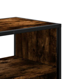 Walplus Tv Cabinet Smoked Oak 80X31X39.5 Cm Engineered Wood And Metal - thumbnail 7