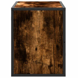 Walplus Tv Cabinet Smoked Oak 80X31X39.5 Cm Engineered Wood And Metal - thumbnail 5