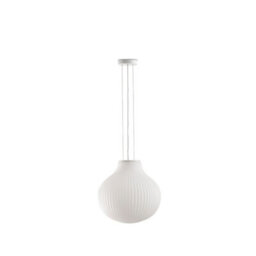 Luminosa Lighting Luminosa Isabelle 40Cm Globe Pendant Ceiling Light Matt White - thumbnail 1