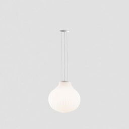 Luminosa Lighting Luminosa Isabelle 40Cm Globe Pendant Ceiling Light Matt White - thumbnail 5