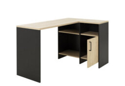 Diagone Chestnut & Black Corner Desk Made In France - thumbnail 4