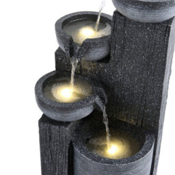 Breeins Rustic Style Outdoor Solar-Powered Water Fountain Rockery Decor, 58Cm H - thumbnail 6