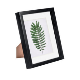 "Nicola Spring 3D Box Photo Frame - 8 X 10"" With 5 X 7"" Mount - Black/white" - thumbnail 1