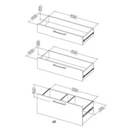 Wyld Haus Dris Tall Natural Oak-Effect Bookcase, 2 Shelves 4 Drawers - thumbnail 9