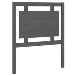 Berkfield Bed Headboard Grey 80.5X4X100 Cm Solid Pine Wood - thumbnail 2