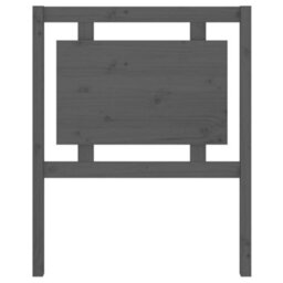 Berkfield Bed Headboard Grey 80.5X4X100 Cm Solid Pine Wood - thumbnail 4