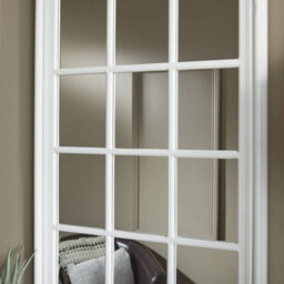 The Online Mirror Shop Wall Mirror Cambridge Wall Mounted Window Style Rectangular Shape With White Frame- H 120Cm X W 80Cm - thumbnail 3