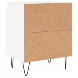 Berkfield Elegant Bedside Cabinets 2 Pcs White 40X30X50 Cm Engineered Wood - thumbnail 8