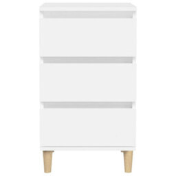 Berkfield Bedside Cabinet White 40X35X70 Cm Engineered Wood - thumbnail 6