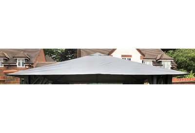 Glendale Garden & Leisure Replacement Canopy For Highfield Gazebo - L400 X W300 Cm - Grey