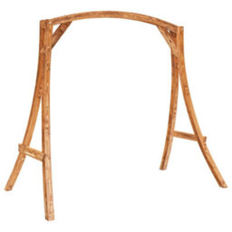 Walplus Swing Frame Solid Bent Wood With Teak Finish - thumbnail 2