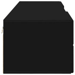 Walplus Tv Cabinet With Drawer Black 150 X 39 X 30 Cm Engineered Wood - thumbnail 7