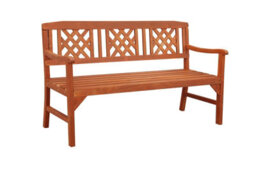 Birchtree Garden Bench Outdoor 3 Seat Chair Wood Spruce Patio Park Wgb01 Natural - thumbnail 5