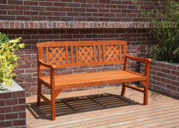 Birchtree Garden Bench Outdoor 3 Seat Chair Wood Spruce Patio Park Wgb01 Natural - thumbnail 1