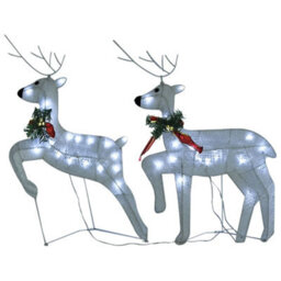 Walplus Reindeer & Sleigh Christmas Decoration 140 Leds Outdoor White - thumbnail 6