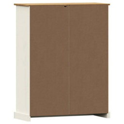 Berkfield Bookcase Vigo White 90X35X114.5 Cm Solid Wood Pine - thumbnail 7