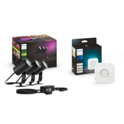 Philips Hue Lily Outdoor Spotlight Base Kit With Bridge Starter Kit - thumbnail 1