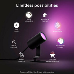 Philips Hue Lily Outdoor Spotlight Base Kit With Bridge Starter Kit - thumbnail 7