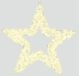 Xmas Haus 50 X 8 Cm  2D 1440 Led  Warm White Star