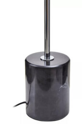 Orsina Contemporary Small Silver Finish Metal Table Lamp, Sturdy Desk Lamp, Versatile Modern Lamp On A Table - thumbnail 2